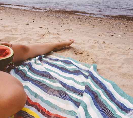 Beach Towels in use